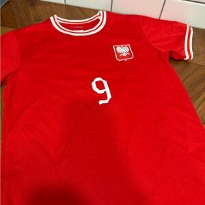 Lewandowski Soccer Jersey with Number 9